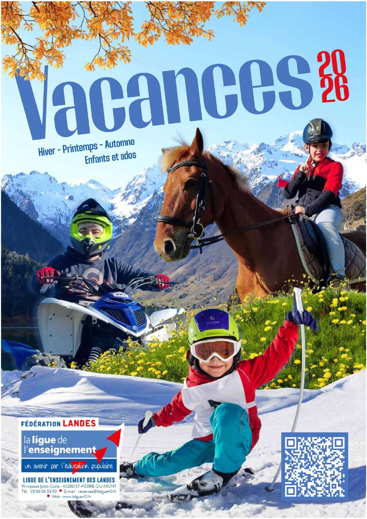 Catalogue séjours Hiver Printemps Ete 2026